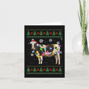 Kuh Weihnachtsmilch Kuh Lover Karte