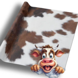Kuh weiß geschenkpapier