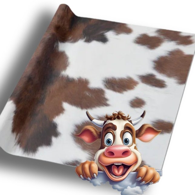 Kuh weiß geschenkpapier (Brown Cow wrapping paper)
