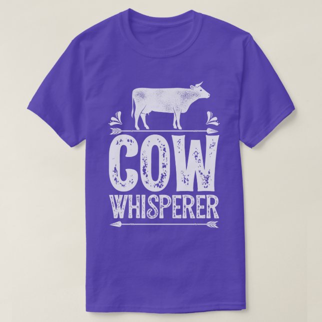 Kuh Whisperer Funny Farm Geschenke für Bauer T-Shirt (Design vorne)
