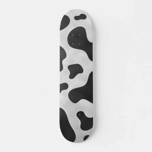 Kuh Wildtiermuster Skateboard (Vorne)