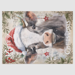 Kuh Winter Weihnachtsgebäck Seidenpapier