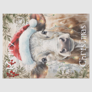 Kuh Winter Weihnachtsgebäck Seidenpapier