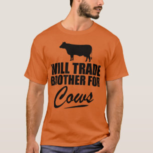 Kuh wird Bruder für Kühe handeln T-Shirt