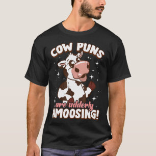 Kuh-Wortspiele sind völlig amüsante Farmtiere Kü T-Shirt