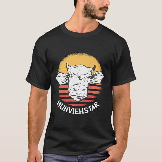 Kuh-Wortwitz Premium T-Shirt (Vorderseite)