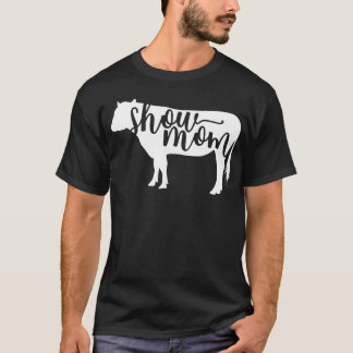 Kuh zeigt Mama lustig T-Shirt