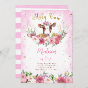 Kuh zum Geburtstag Einladung