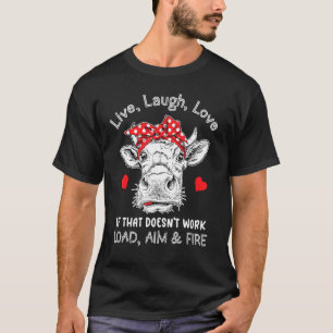 Kuhbauer Frauen Leben Lachen Liebe T-Shirt