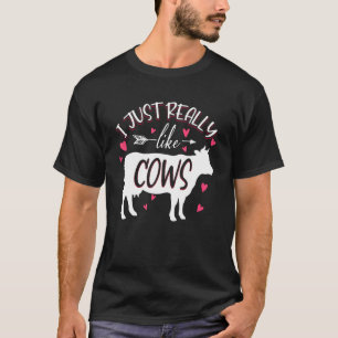 Kuhbauer Ich mag Kühe einfach so gerne Kuh T-Shirt