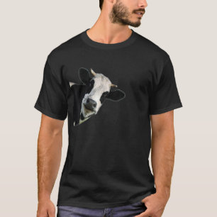 Kuhbauer Lachende Kuh Gesicht T-Shirt