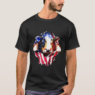 Kuhblut in mir USA-Flagge T-Shirt