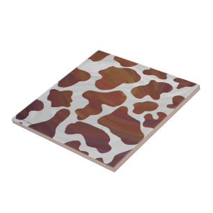 Kuhbraun und Weiß Fliese