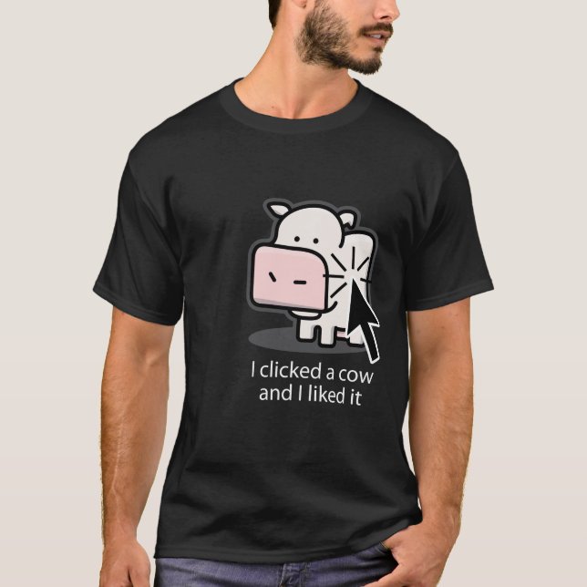 KuhClicker (dunkel) T-Shirt (Vorderseite)