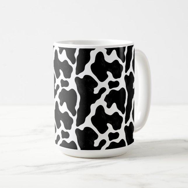 Kuhdruck-Becher Kaffeetasse (VorderseiteRechts)