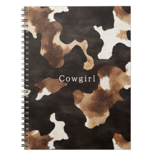 Kuhdruck Cowboy Cowgirl Western Notizblock