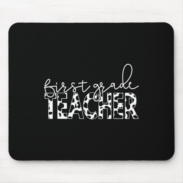 Kuhdruck für Grundschullehrer Mousepad (Vorne)