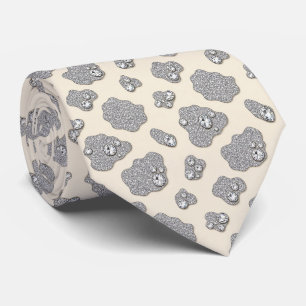 Kuhdruck Glitter-Faux-Seidentuch Cowboy Krawatte