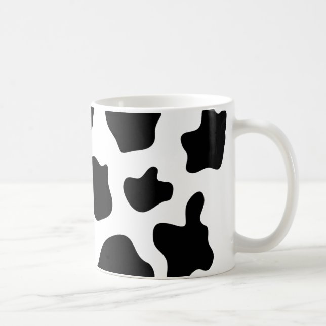 Kuhdruck-Kaffee-Tasse | Personalizable Kaffeetasse (Rechts)