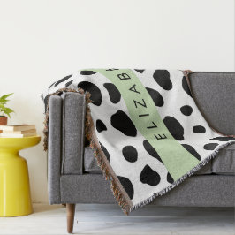 Kuhdruck, Kuhstrümpfe, Schwarz und Weiß, Ihr Name Decke