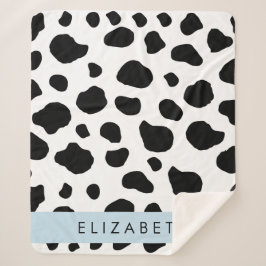 Kuhdruck, Kuhstrümpfe, Schwarz und Weiß, Ihr Name Sherpadecke