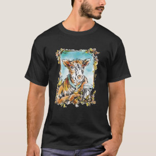 Kuhdruck-Milchkuh-Porträt T-Shirt