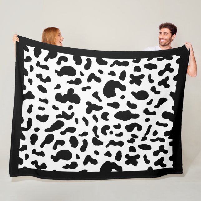 Kuhdruck Muster Fleece Blanket (Beispiel)
