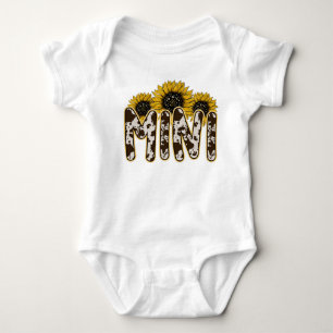 Kuhdruck-Sonnenblume • Country-Western-Ästhetik Baby Strampler