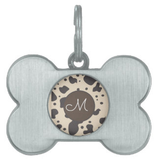 Kuhdruckmuster Beige Pfote Tiermarke