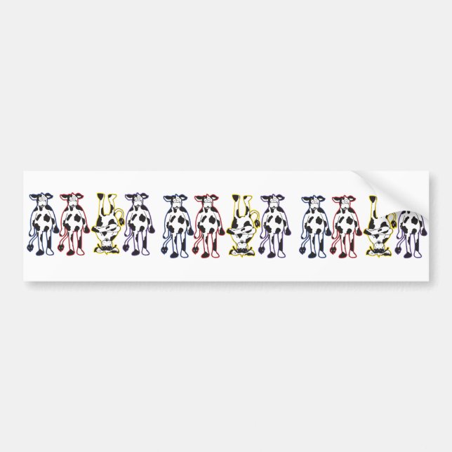 Kühe Autoaufkleber (Vorne)