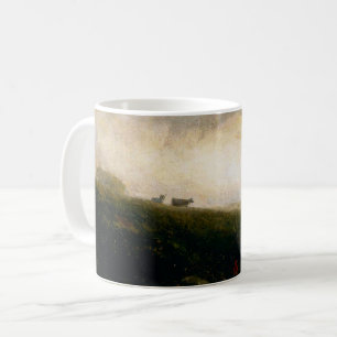 Kühe, die Hillside verlassen, Edward Banister Kaffeetasse