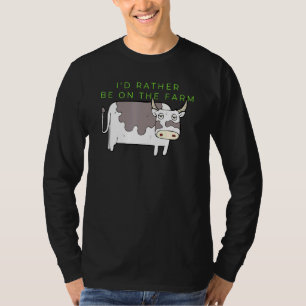 Kühe, die sich eher auf der Moo Bull Steer T-Shirt