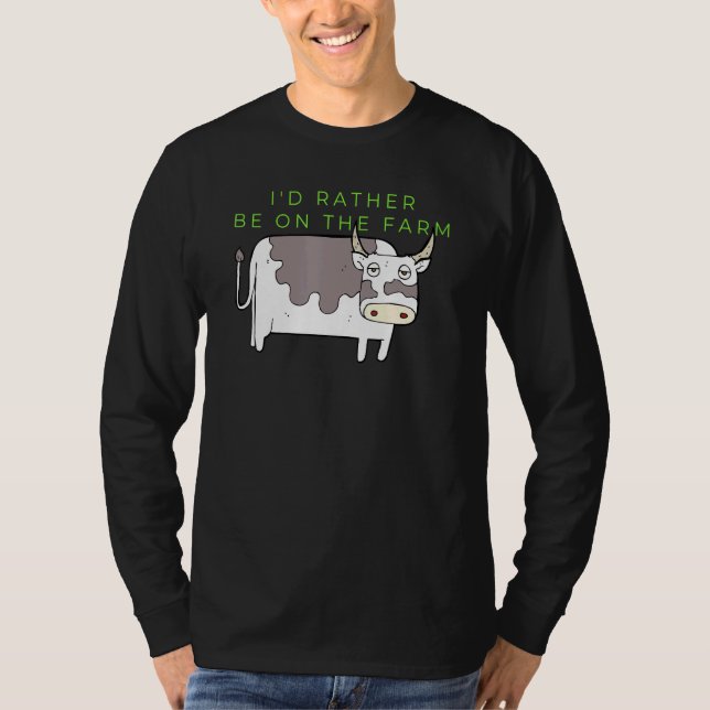 Kühe, die sich eher auf der Moo Bull Steer T-Shirt (Vorderseite)