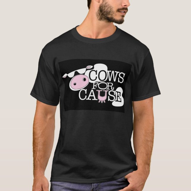 Kühe für Ursache SCHWARZES T-Shirts (Vorderseite)