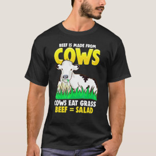 Kühe Gleich Salat-Diät-Witz T-Shirt