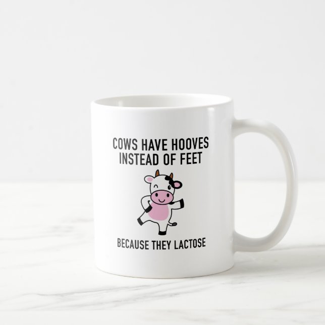 Kühe haben Hooves Kaffeetasse (Rechts)