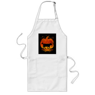 KUHE HALLOWEEN KOSTEN PUMPKIN FALLSAISON LANGE SCHÜRZE