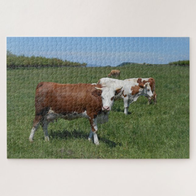 Kühe in der Weide Puzzle (Horizontal)
