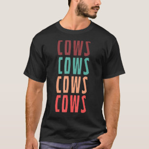 Kühe Kühe Kühe Kühe Vintage Retro T-Shirt