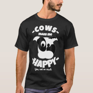 Kühe machen mich glücklich  Liebe süße Kuhbauer T-Shirt