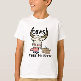 Kühe machen mich glücklich Moo Kuh Shirt Girl Boys