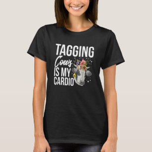 Kühe markieren ist mein Herz für einen Milchkäfer- T-Shirt