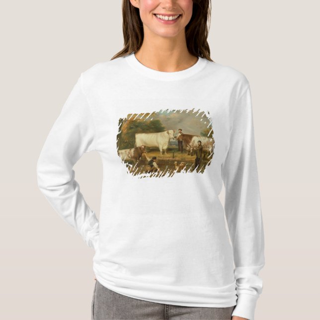 Kühe mit einem Hirt T-Shirt (Vorderseite)
