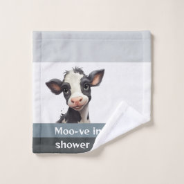 Kühe Moo-ve in die Duschgrotte Calf Badhandtuch Set