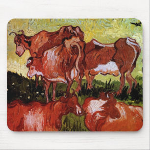 Kühe nach Jordaens Vincent van Gogh Mousepad