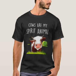 Kühe sind mein Spirit tierisches Niedliches Kuh-Sp T-Shirt