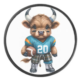 Kühe und Fußball Eishockey Puck