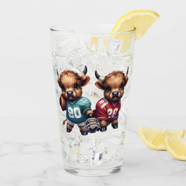 Kühe und Fußball Glas (Rückseite Ice)