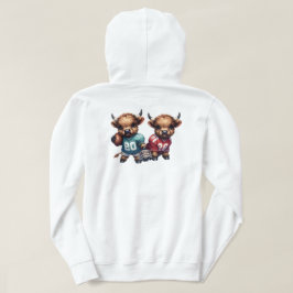 Kühe und Fußball Hoodie