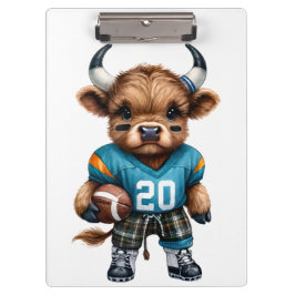 Kühe und Fußball Klemmbrett